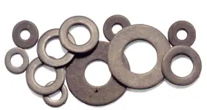 A picture of metal washers